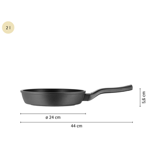 WMF PermaDur Premium, 24 cm, must - Praepann