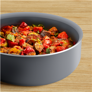 Tefal Halo, 24 см, серый - Кастрюля + крышка