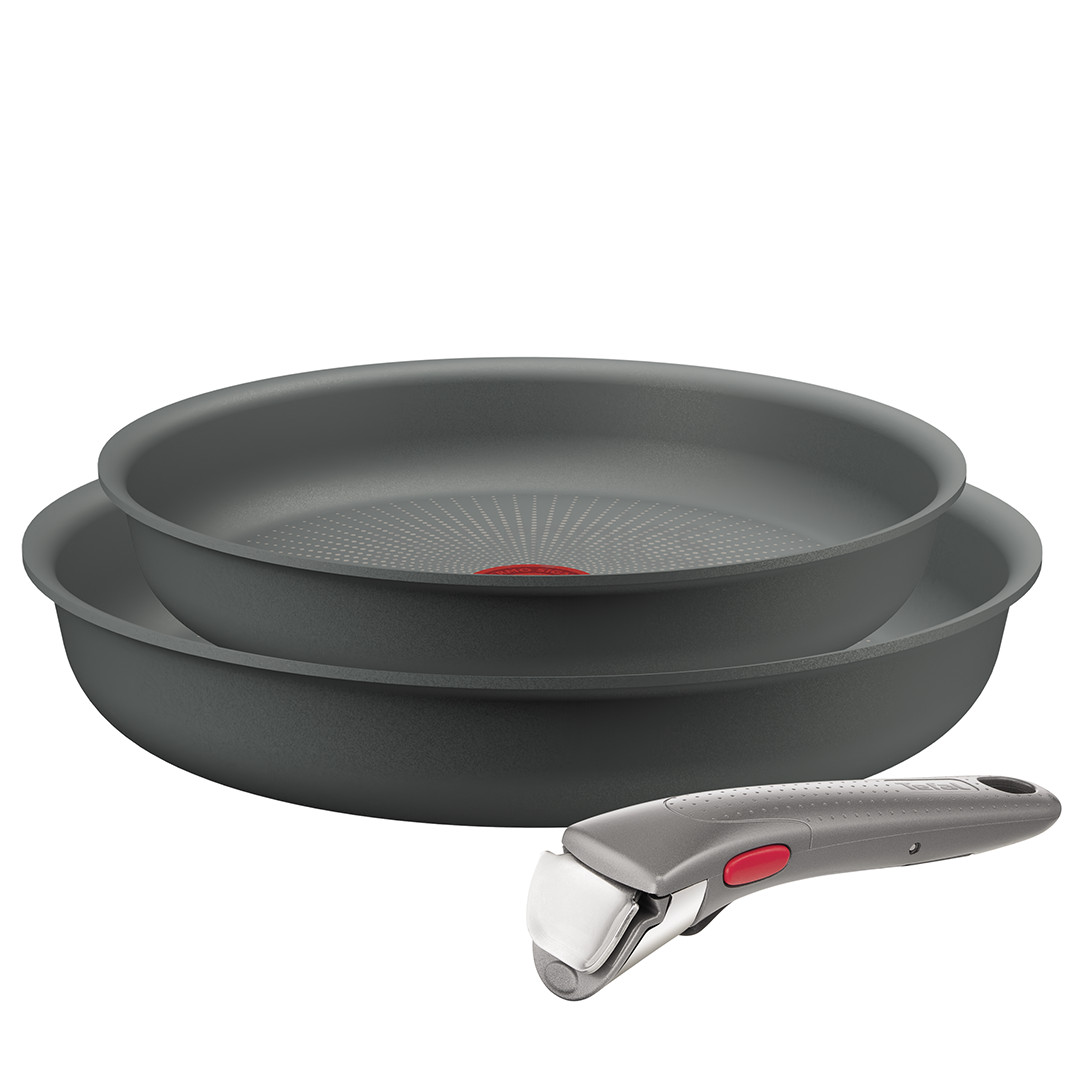 Tefal Ingenio Halo, 22/26 cm, 3-piece set, grey - Frypans + removable handle