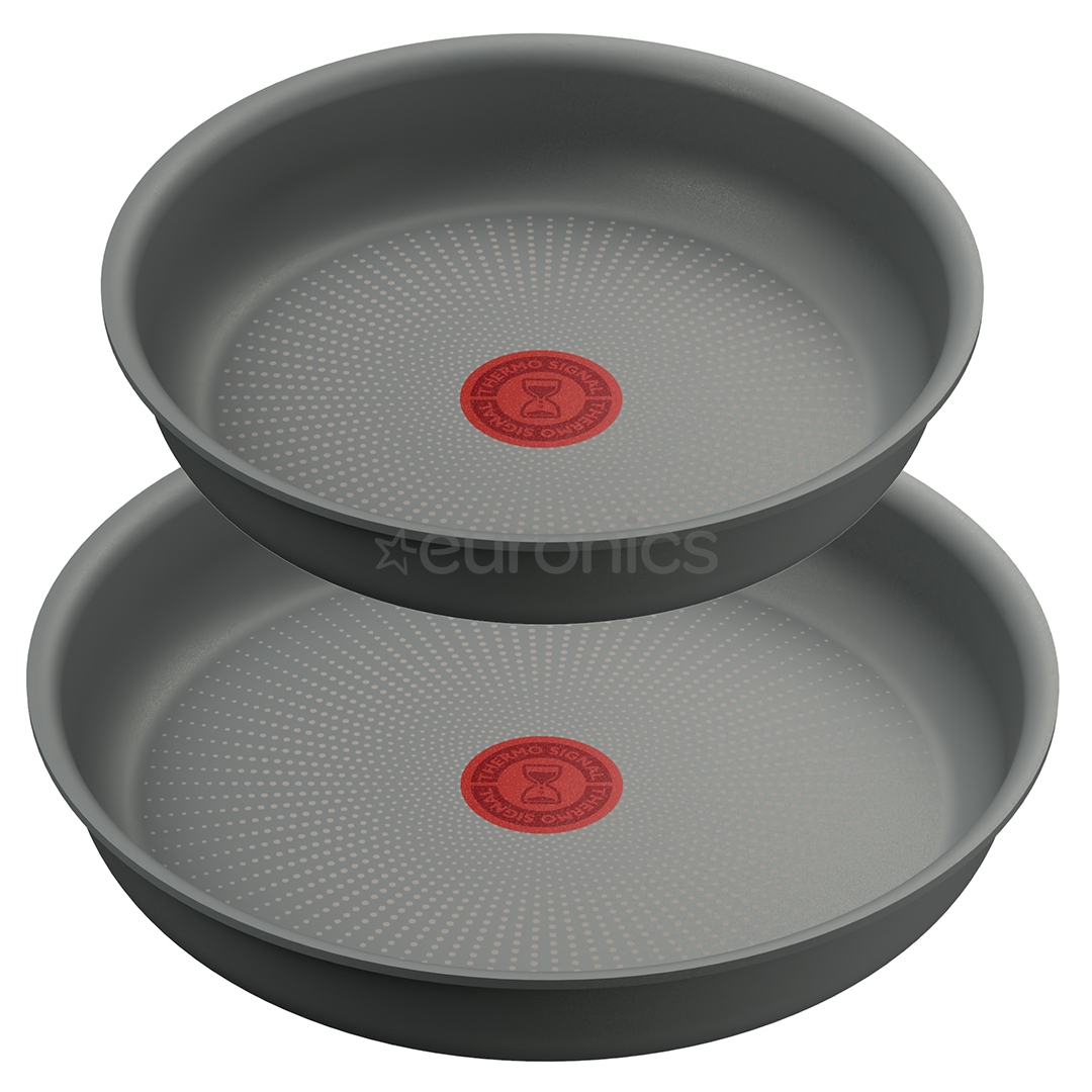 Tefal Ingenio Halo, 22/26 см, 3 предмета, серый - Комплект сковородок + съемная ручка