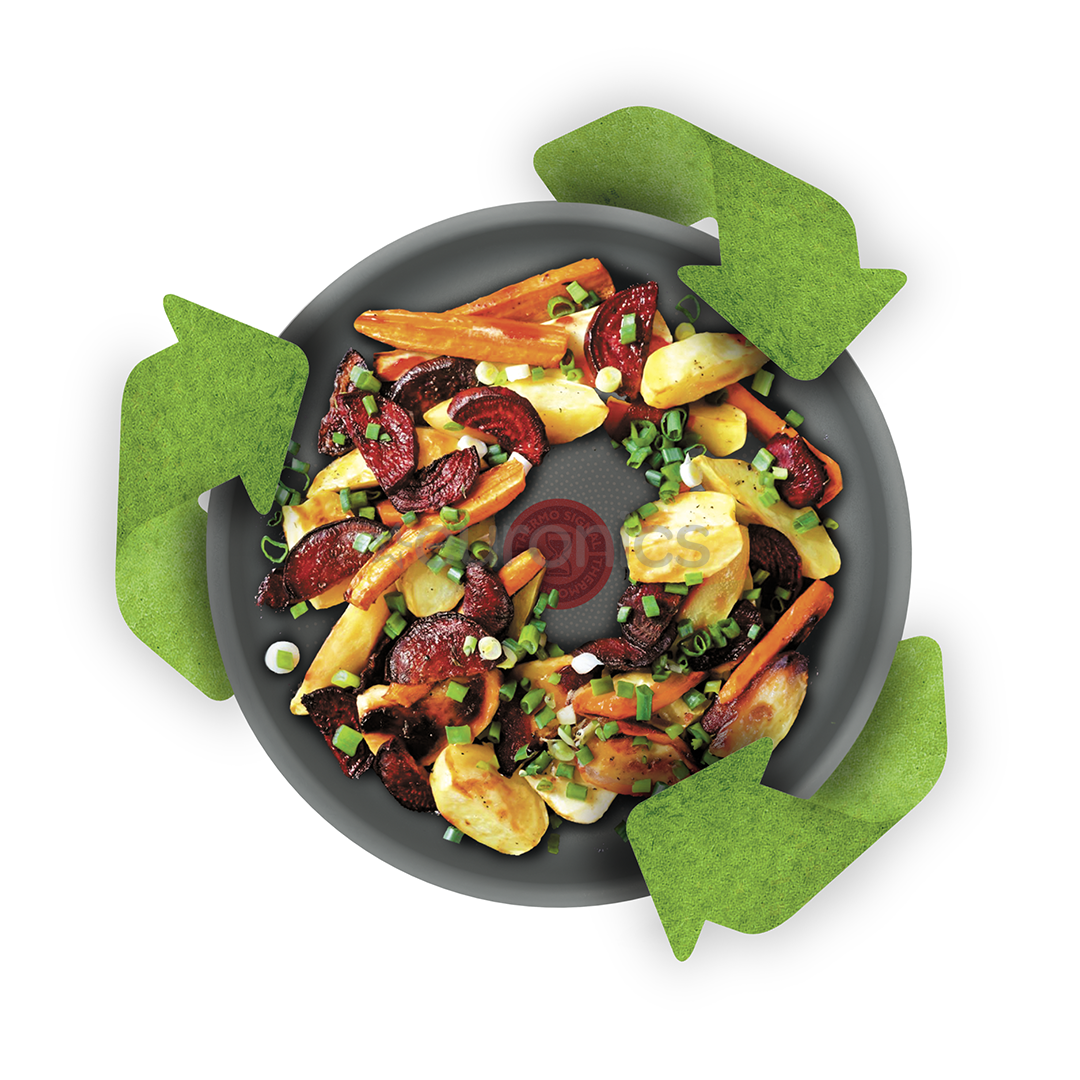 Tefal Ingenio Halo, 22/26 см, 3 предмета, серый - Комплект сковородок + съемная ручка