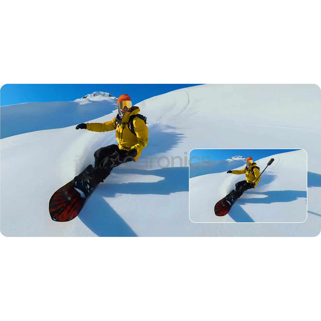 Insta360 85cm Invisible Selfie Stick, must - Kaamera käsistatiiv