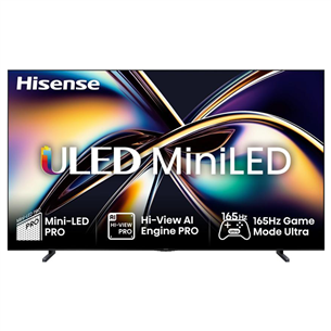 Hisense U8Q, 100'', 4K UHD, ULED, Mini LED, must - Teler
