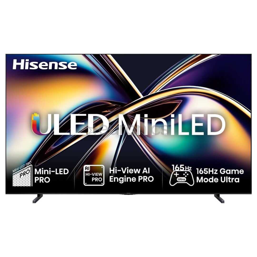 Hisense U8Q, 100'', 4K UHD, ULED, Mini LED, must - Teler