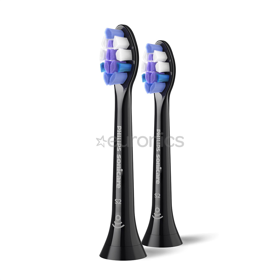 Philips Sonicare Sensitive, 2 pcs, black - Spare brush heads