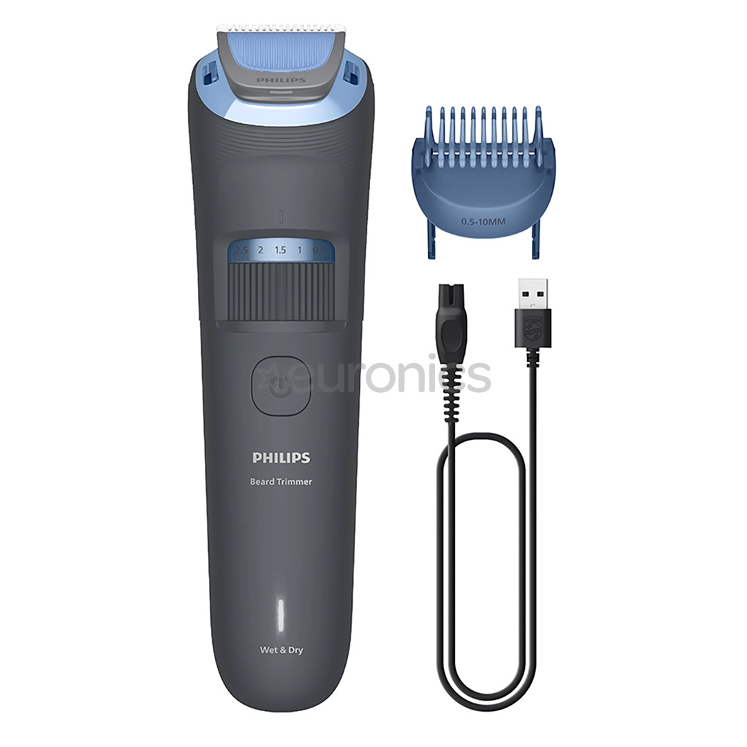 Philips Beard Trimmer 3000, tumehall - Habemepiirel