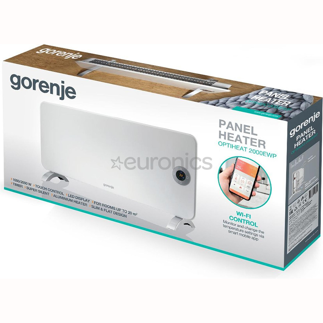 Gorenje OPTIHEAT 2000EWP, 2000 W, valge - Soojapuhur