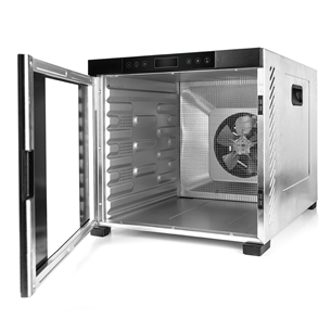Rommelsbacher, 1000 W, roostevaba teras/must - Toidukuivati