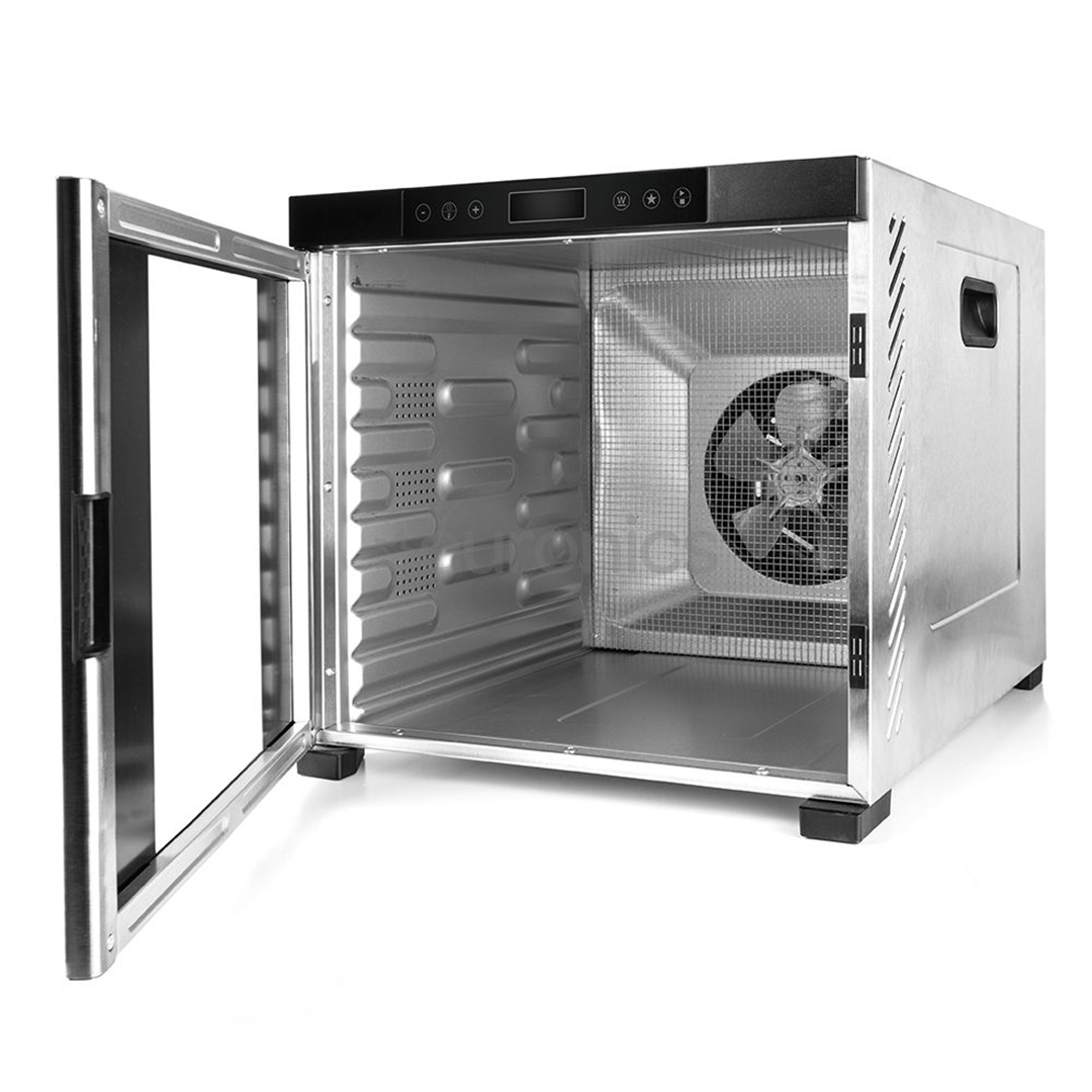 Rommelsbacher, 1000 W, roostevaba teras/must - Toidukuivati
