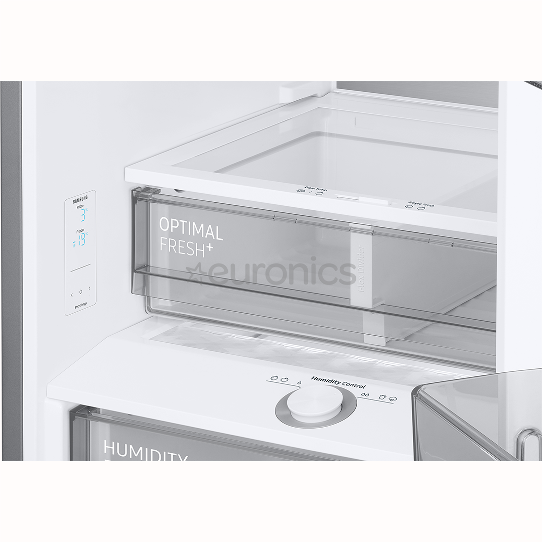 Samsung, NoFrost, 390 L, kõrgus 203 cm, must - Külmik