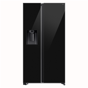 Samsung, NoFrost, 635 L, kõrgus 179 cm, must - SBS-külmik RS70F64KEBEO