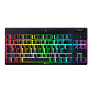 Razer BlackWidow V4 Low-Profile HyperSpeed, clicky, TKL, US, must - Juhtmevaba klaviatuur RZ03-05450500-R3M1