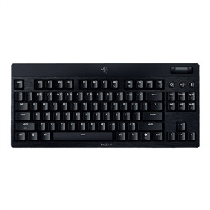 Razer BlackWidow V4 Low-Profile HyperSpeed, clicky, TKL, US, must - Juhtmevaba klaviatuur
