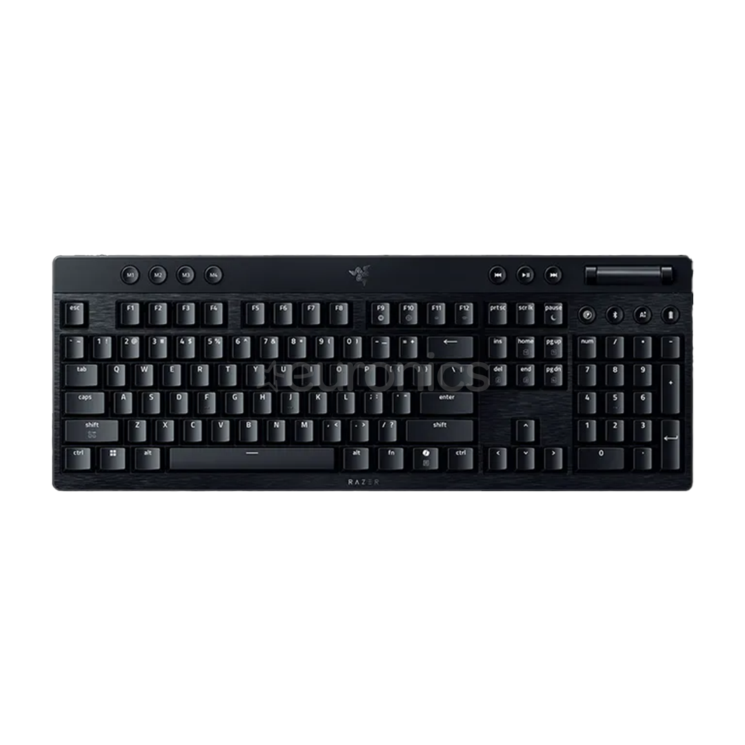 Razer BlackWidow V4 Low-Profile HyperSpeed, clicky, US, черный - Беспроводная клавиатура