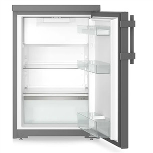 Liebherr Pure, SmartFrost, 112 L, height 85 cm, dark grey - Refrigerator