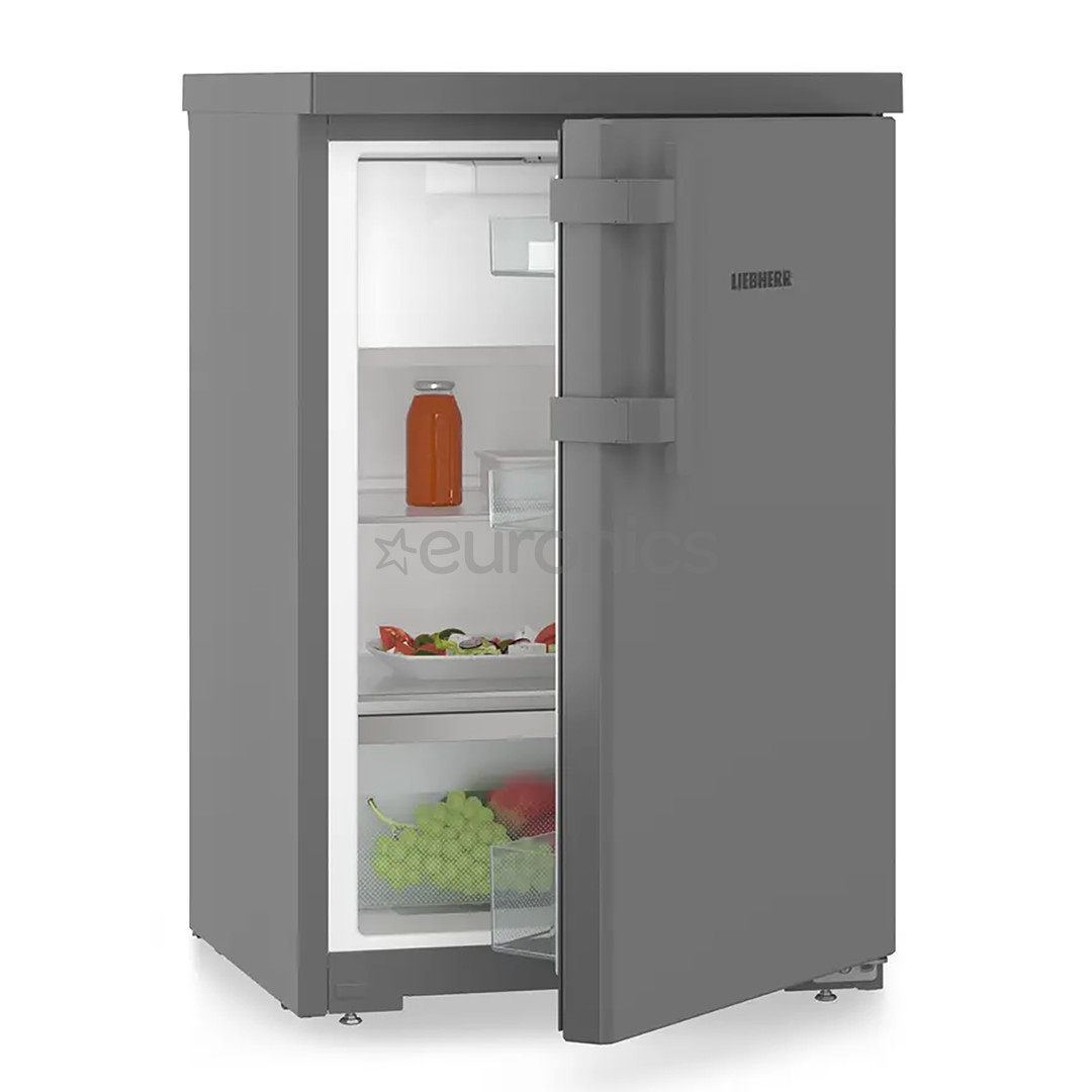 Liebherr Pure, SmartFrost, 112 L, height 85 cm, dark grey - Refrigerator