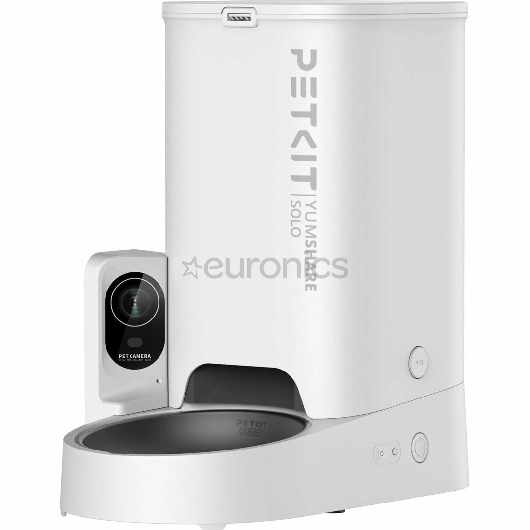 Petkit YumShare Solo, белый - Автоматическая кормушка для домашних животных с камерой