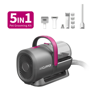 Petkit FurWaker 5-ühes (AirClipper), vaakumfunktsioon, valge/hall - Lemmikloomade hoolduskomplekt LM4
