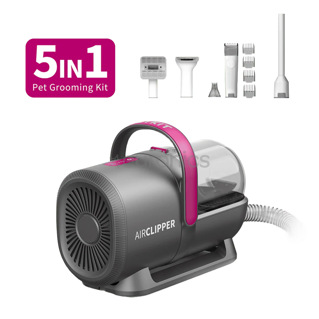 Petkit FurWaker 5-ühes (AirClipper), vaakumfunktsioon, valge/hall - Lemmikloomade hoolduskomplekt