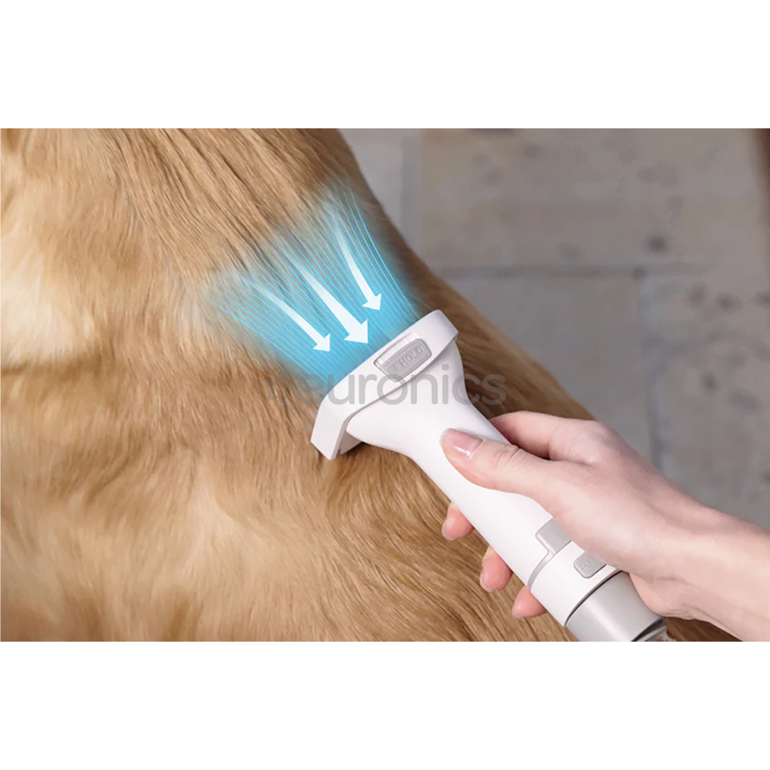 Petkit FurWaker 5-ühes (AirClipper), vaakumfunktsioon, valge/hall - Lemmikloomade hoolduskomplekt
