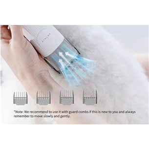 Petkit FurWaker 5-ühes (AirClipper), vaakumfunktsioon, valge/hall - Lemmikloomade hoolduskomplekt