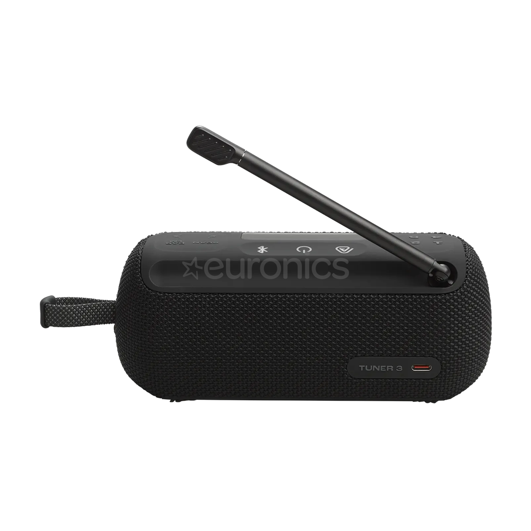 JBL Tuner 3, must - Kaasaskantav raadio