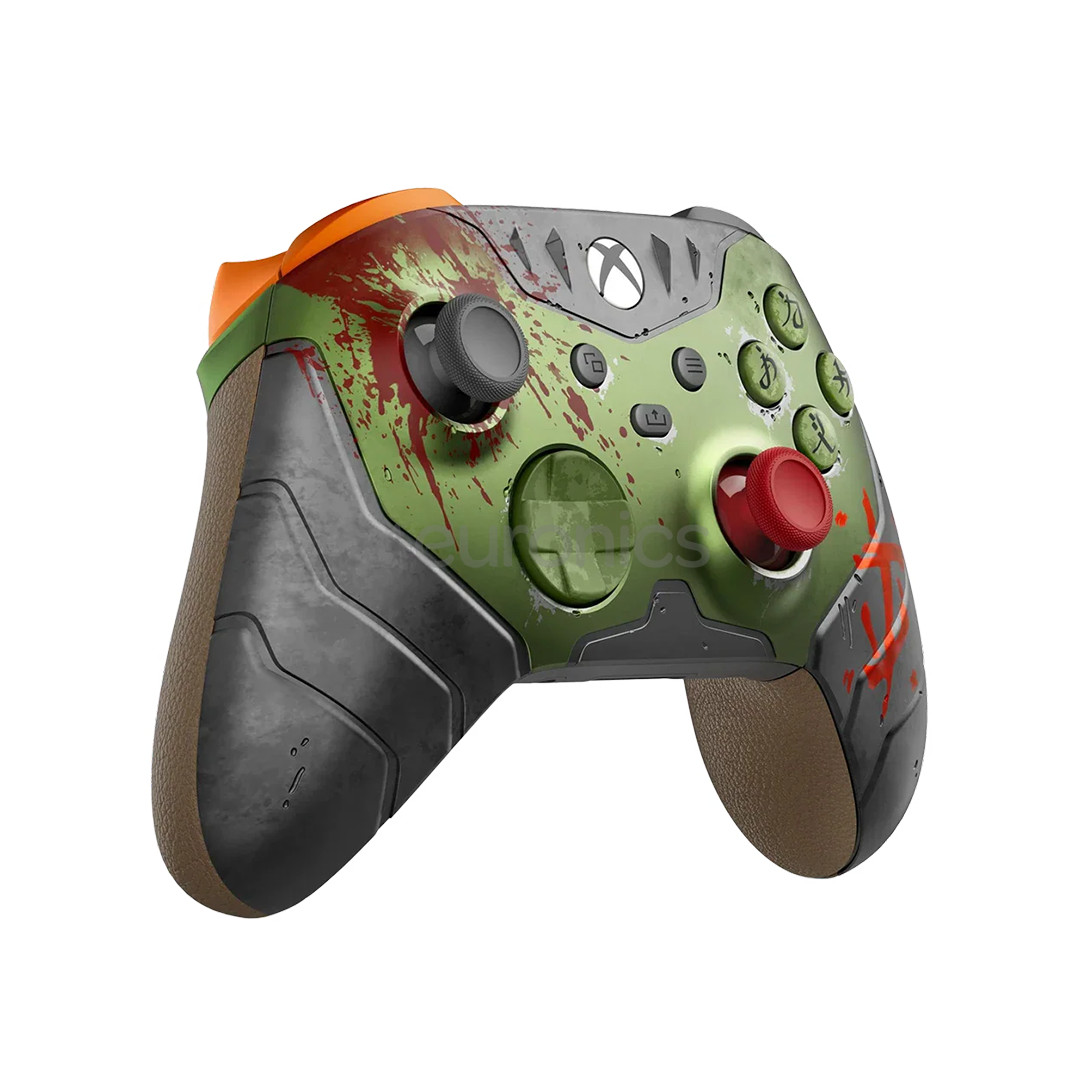 Microsoft Xbox Wireless Controller Doom Limited Edition, Xbox Series X/S, зеленый - Беспроводной геймпад
