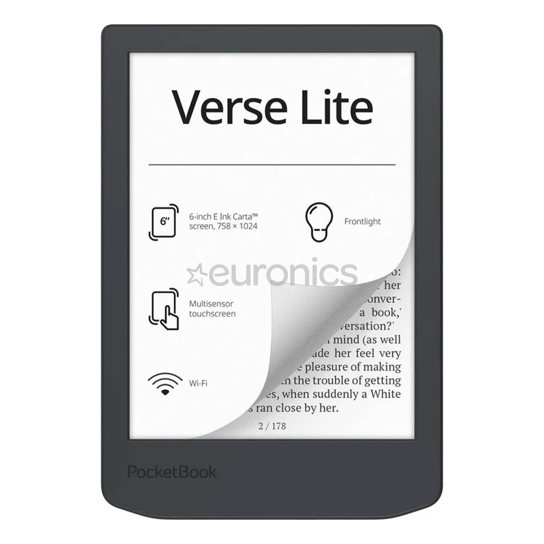 PocketBook 619 Verse Lite, 6'', tumehall - E-luger