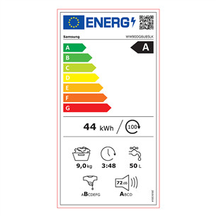 Samsung, 9 kg + 9 kg - Pesumasin + Pesukuivati