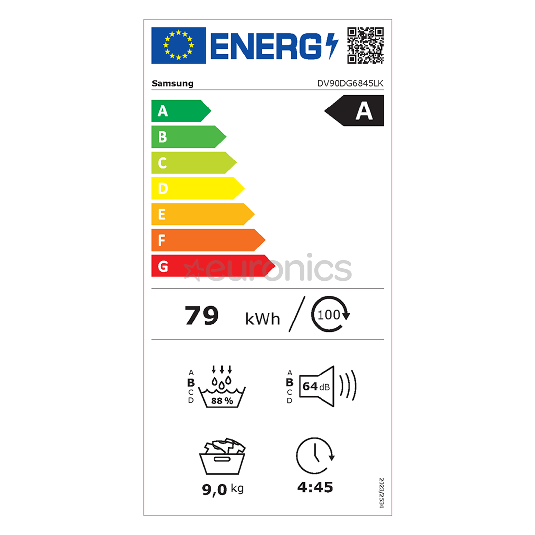 Samsung, 9 kg + 9 kg - Washing maxhine + Clothes Dryer