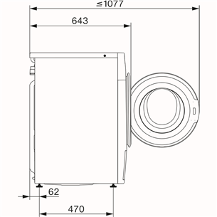 Miele W1 White Edition, 10 кг, глубина 64,3 см, 1400 об/мин - Стиральная машина с передней загрузкой