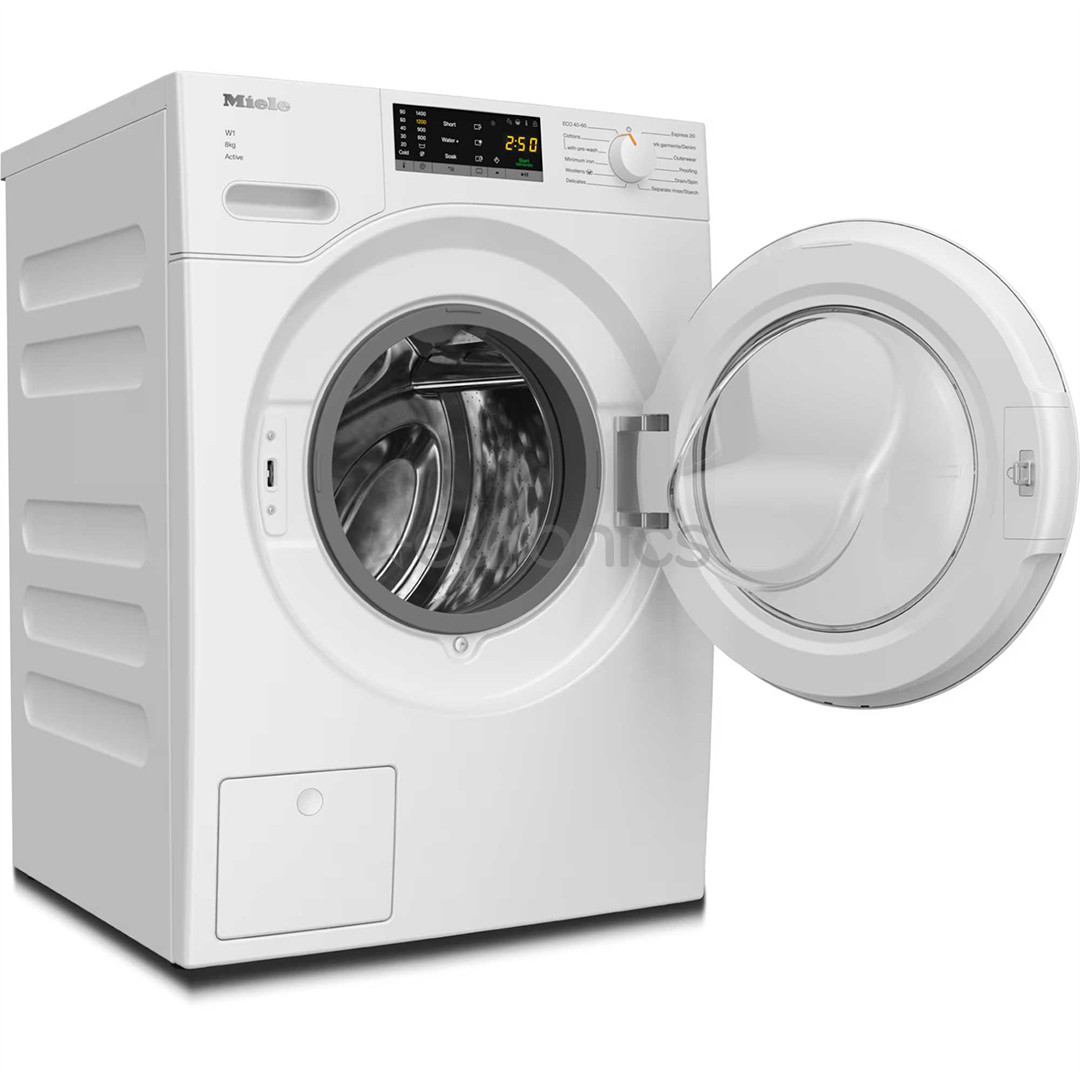 Miele W1 Active, 8 kg, sügavus 64.3 cm, 1400 p/min - Eestlaetav pesumasin