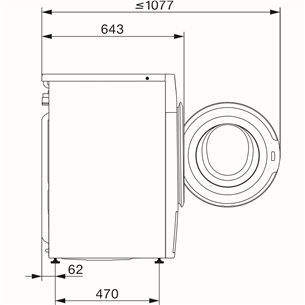 Miele W1 White Edition, 8 кг, глубина 64,3 см, 1400 об/мин - Стиральная машина с передней загрузкой