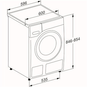 Miele W1 White Edition, 8 кг, глубина 64,3 см, 1400 об/мин - Стиральная машина с передней загрузкой