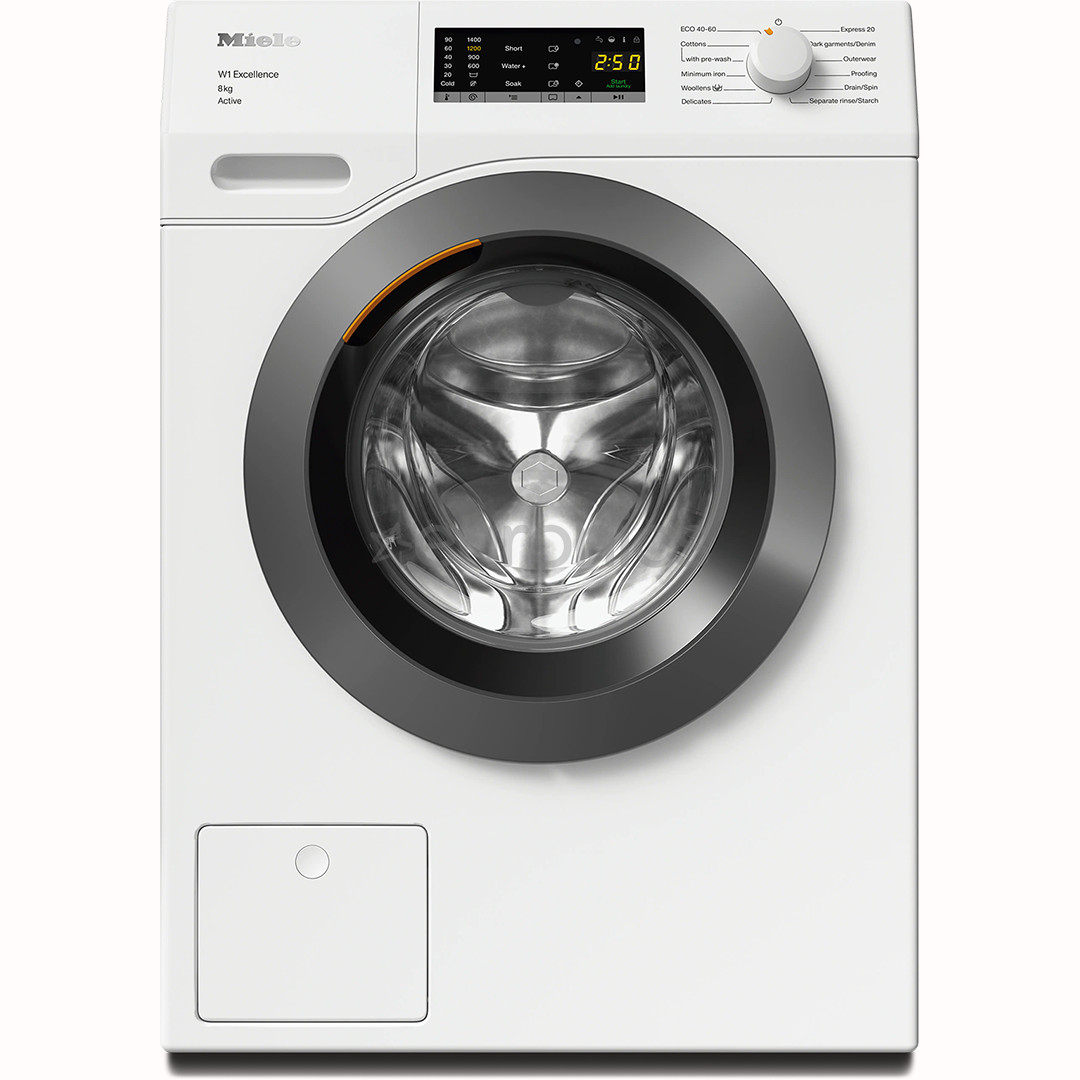 Miele W1 Excellence Active, 8 kg, depth 60 cm, 1400 rpm - Front load washing machine