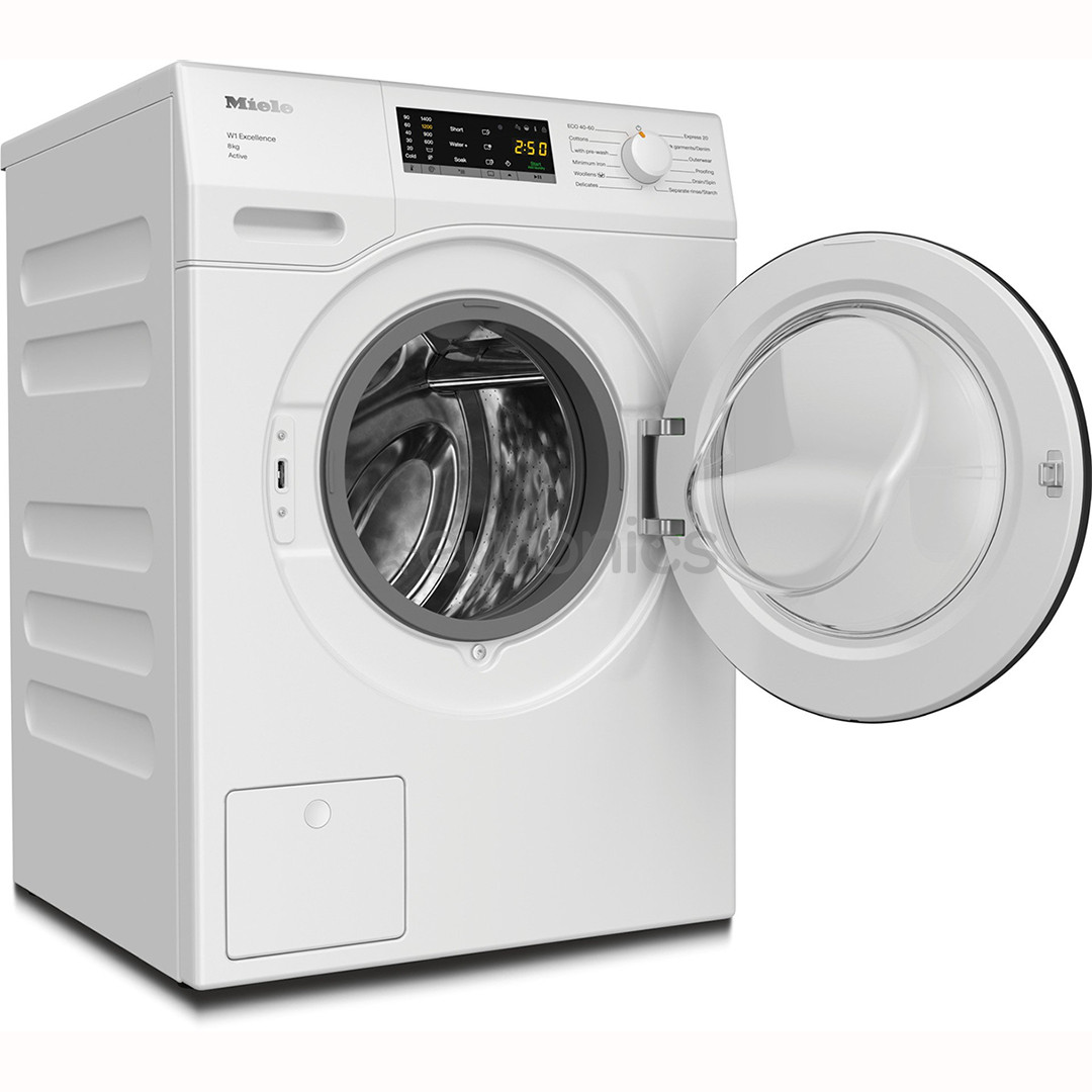 Miele W1 Excellence Active, 8 kg, depth 60 cm, 1400 rpm - Front load washing machine