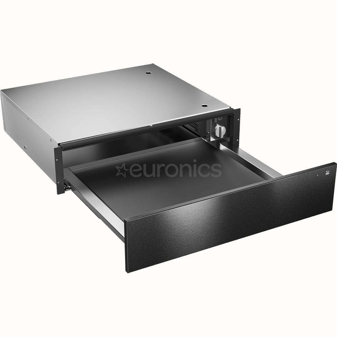Asko, black - Built-in Warming drawer