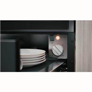 Asko, black - Built-in Warming drawer