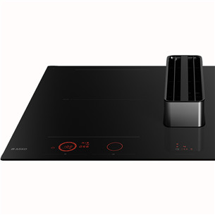 Asko, ширина 83 см, черный - Интегрируемая индукционная варочная панель с вытяжкой