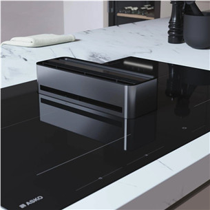 Asko, ширина 83 см, черный - Интегрируемая индукционная варочная панель с вытяжкой