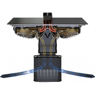 Asko, ширина 83 см, черный - Интегрируемая индукционная варочная панель с вытяжкой