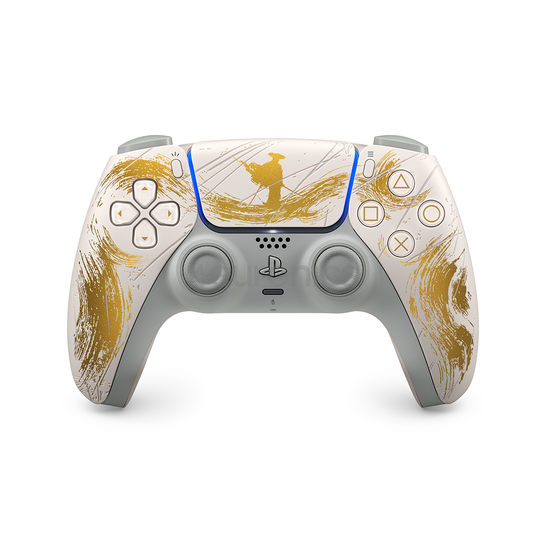 Sony DualSense Ghost of Yotei Limited Edition, PlayStation 5, белый / золотистый - Контроллер