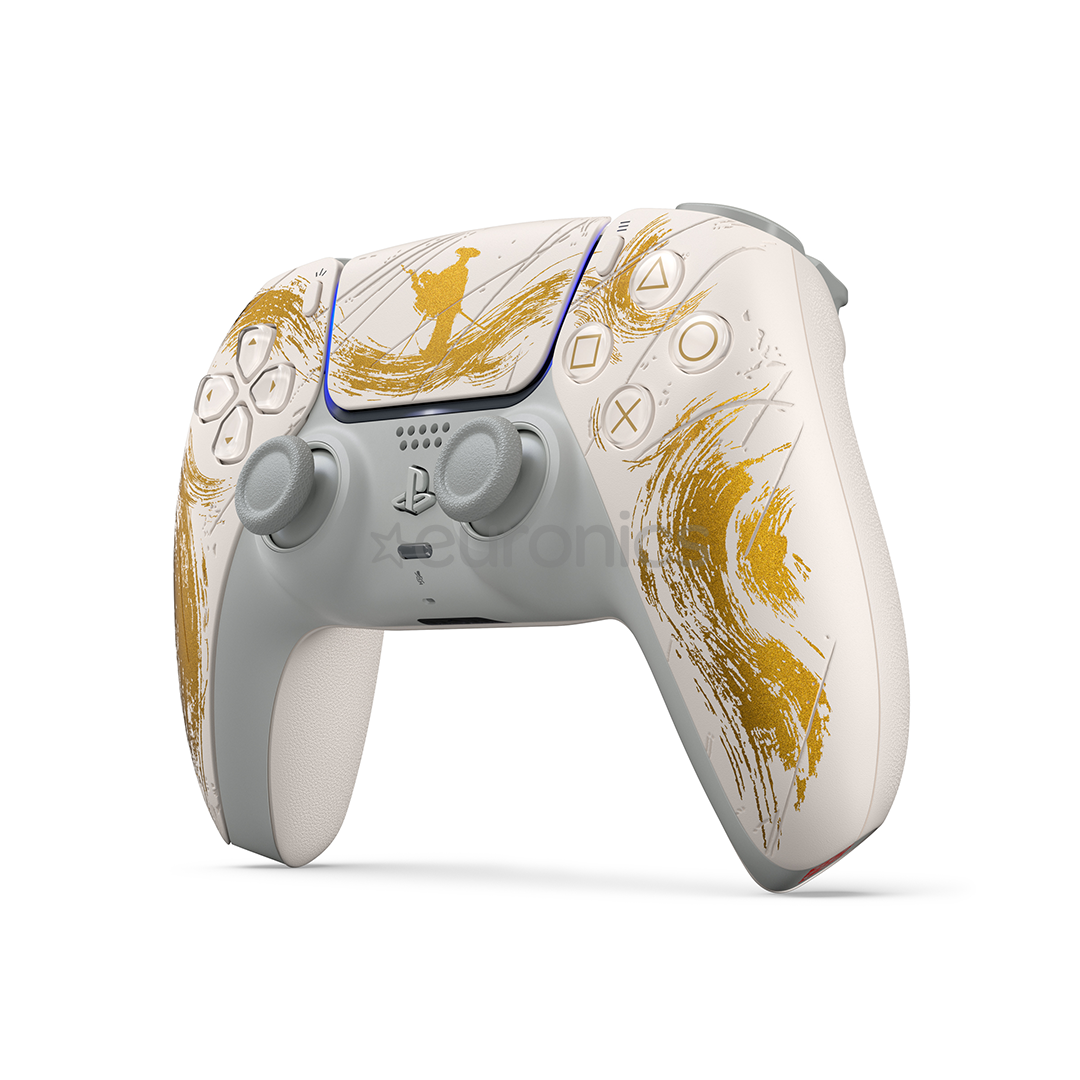 Sony DualSense Ghost of Yotei Limited Edition, PlayStation 5, белый / золотистый - Контроллер
