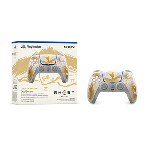 Sony DualSense Ghost of Yotei Limited Edition, PlayStation 5, белый / золотистый - Контроллер