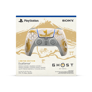 Sony DualSense Ghost of Yotei Limited Edition, PlayStation 5, белый / золотистый - Контроллер