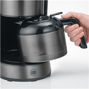 Severin, 1000 Вт, 10 чашек, серый - Капельная кофеварка