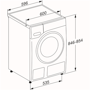 Miele W1 PowerWash, 8 kg, sügavus 64.3 cm, 1400 p/min - Eestlaetav pesumasin