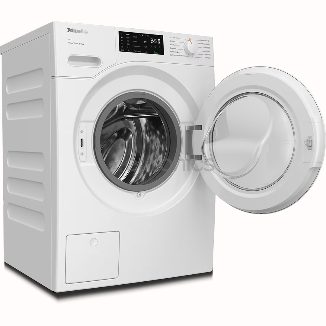 Miele W1 PowerWash, 8 kg, sügavus 64.3 cm, 1400 p/min - Eestlaetav pesumasin