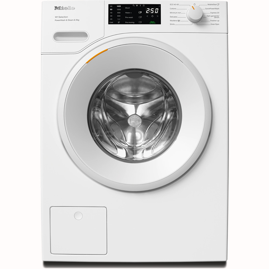 Miele W1 Selection PowerWash & Steam, 9 kg, sügavus 64.3 cm, 1400 p/min - Eestlaetav pesumasin