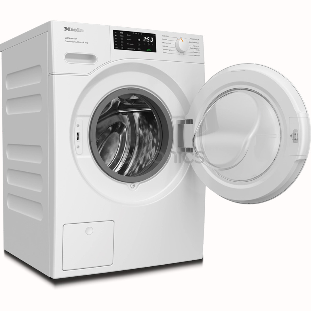 Miele W1 Selection PowerWash & Steam, 9 kg, sügavus 64.3 cm, 1400 p/min - Eestlaetav pesumasin